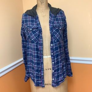 Abercrombie & Fitch hooded flannel